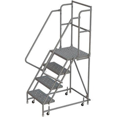 TRI-ARC - Rolling & Wall Mounted Ladders & Platforms Type: Rolling Warehouse Ladder Style: Rolling Platform Ladder - Exact Tooling