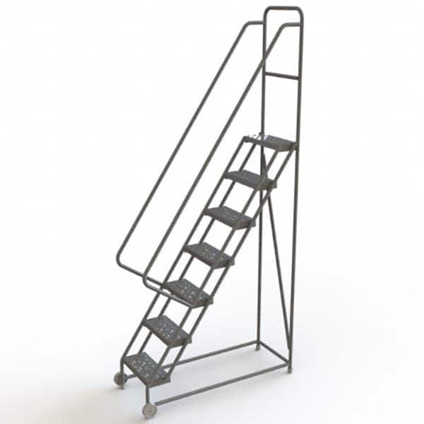 TRI-ARC - Rolling & Wall Mounted Ladders & Platforms Type: TiltNRoll Rolling Ladder Style: Tilt & Roll Safety Ladder - Exact Tooling