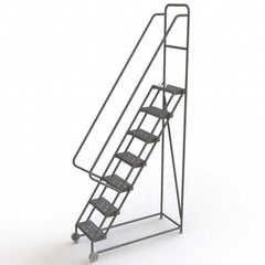 TRI-ARC - Rolling & Wall Mounted Ladders & Platforms Type: TiltNRoll Rolling Ladder Style: Tilt & Roll Safety Ladder - Exact Tooling