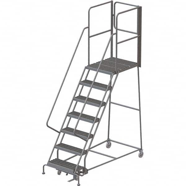 TRI-ARC - Rolling & Wall Mounted Ladders & Platforms Type: Rolling Warehouse Ladder Style: Rolling Platform Ladder - Exact Tooling