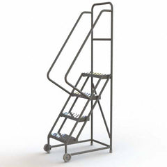 TRI-ARC - Rolling & Wall Mounted Ladders & Platforms Type: TiltNRoll Rolling Ladder Style: Tilt & Roll Safety Ladder - Exact Tooling