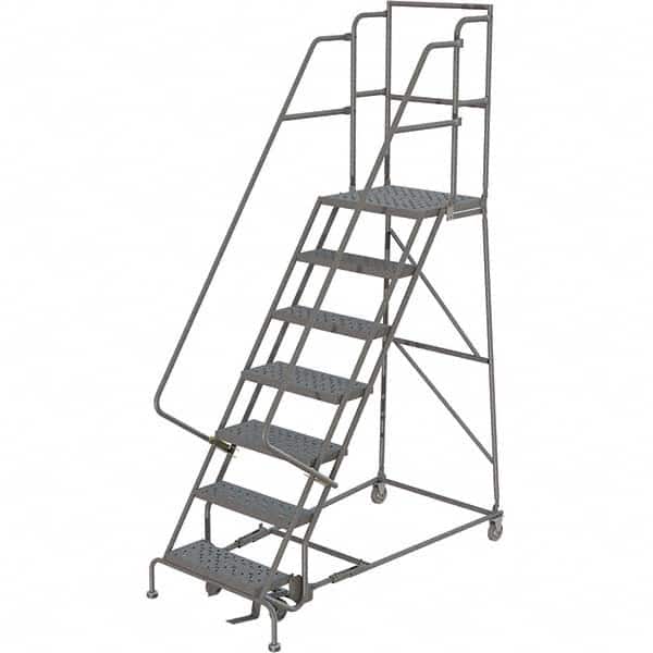 TRI-ARC - Rolling & Wall Mounted Ladders & Platforms Type: Rolling Warehouse Ladder Style: Rolling Platform Ladder - Exact Tooling