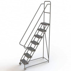 TRI-ARC - Rolling & Wall Mounted Ladders & Platforms Type: TiltNRoll Rolling Ladder Style: Tilt & Roll Safety Ladder - Exact Tooling