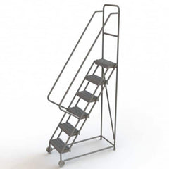 TRI-ARC - Rolling & Wall Mounted Ladders & Platforms Type: TiltNRoll Rolling Ladder Style: Tilt & Roll Safety Ladder - Exact Tooling