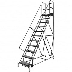 TRI-ARC - Rolling & Wall Mounted Ladders & Platforms Type: Rolling Warehouse Ladder Style: Rolling Platform Ladder - Exact Tooling