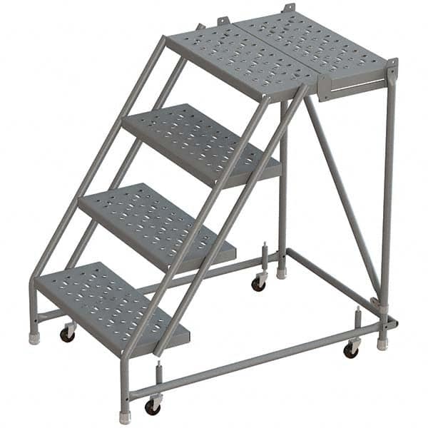 TRI-ARC - Rolling & Wall Mounted Ladders & Platforms Type: Rolling Warehouse Ladder Style: Rolling Platform Ladder - Exact Tooling
