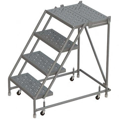 TRI-ARC - Rolling & Wall Mounted Ladders & Platforms Type: Rolling Warehouse Ladder Style: Rolling Platform Ladder - Exact Tooling
