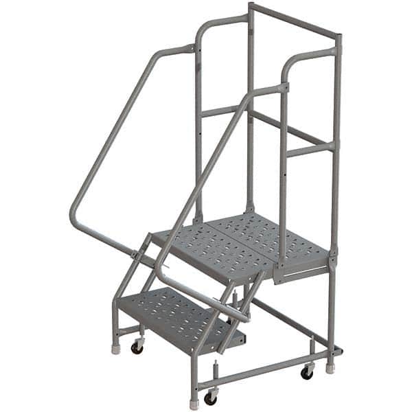 TRI-ARC - Rolling & Wall Mounted Ladders & Platforms Type: Rolling Warehouse Ladder Style: Rolling Platform Ladder - Exact Tooling