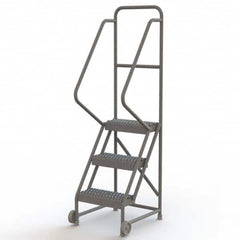TRI-ARC - Rolling & Wall Mounted Ladders & Platforms Type: TiltNRoll Rolling Ladder Style: Tilt & Roll Safety Ladder - Exact Tooling