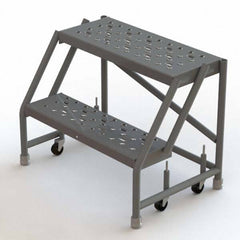 TRI-ARC - Rolling & Wall Mounted Ladders & Platforms Type: Rolling Warehouse Ladder Style: Rolling Platform Ladder - Exact Tooling