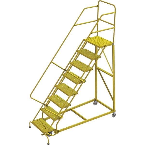 TRI-ARC - Rolling & Wall Mounted Ladders & Platforms Type: Stairway Slope Ladder Style: Forward Descent 50 Degree Incline - Exact Tooling