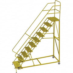 TRI-ARC - Rolling & Wall Mounted Ladders & Platforms Type: Stairway Slope Ladder Style: Forward Descent 50 Degree Incline - Exact Tooling