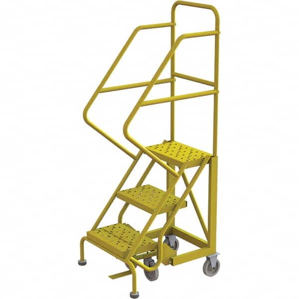 TRI-ARC - Rolling & Wall Mounted Ladders & Platforms Type: Stairway Slope Ladder Style: Forward Descent 50 Degree Incline - Exact Tooling