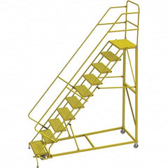 TRI-ARC - Rolling & Wall Mounted Ladders & Platforms Type: Stairway Slope Ladder Style: Forward Descent 50 Degree Incline - Exact Tooling