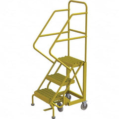 TRI-ARC - Rolling & Wall Mounted Ladders & Platforms Type: Stairway Slope Ladder Style: Forward Descent 50 Degree Incline - Exact Tooling