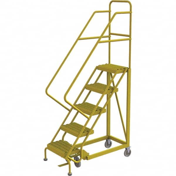 TRI-ARC - Rolling & Wall Mounted Ladders & Platforms Type: Stairway Slope Ladder Style: Forward Descent 50 Degree Incline - Exact Tooling