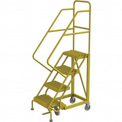 TRI-ARC - Rolling & Wall Mounted Ladders & Platforms Type: Stairway Slope Ladder Style: Forward Descent 50 Degree Incline - Exact Tooling