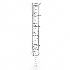 TRI-ARC - Rolling & Wall Mounted Ladders & Platforms Type: Fixed Ladder Style: Safety Cage - Exact Tooling
