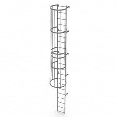 TRI-ARC - Rolling & Wall Mounted Ladders & Platforms Type: Fixed Ladder Style: Safety Cage - Exact Tooling