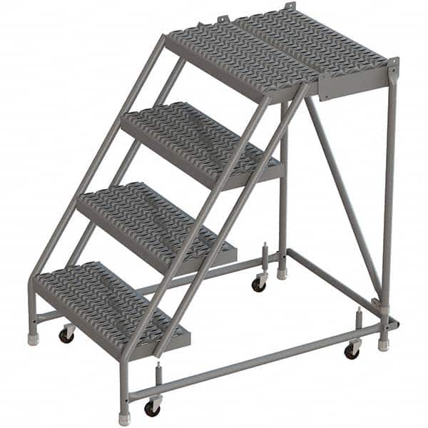 TRI-ARC - Rolling & Wall Mounted Ladders & Platforms Type: Rolling Warehouse Ladder Style: Rolling Platform Ladder - Exact Tooling
