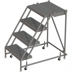 TRI-ARC - Rolling & Wall Mounted Ladders & Platforms Type: Rolling Warehouse Ladder Style: Rolling Platform Ladder - Exact Tooling