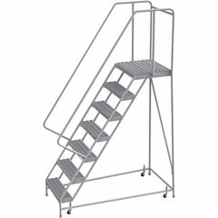 TRI-ARC - Rolling & Wall Mounted Ladders & Platforms Type: Rolling Warehouse Ladder Style: Rolling Safety Ladder - Exact Tooling