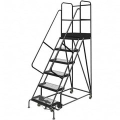 TRI-ARC - Rolling & Wall Mounted Ladders & Platforms Type: Rolling Warehouse Ladder Style: Rolling Platform Ladder - Exact Tooling