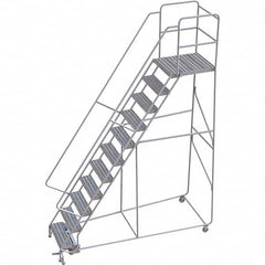 TRI-ARC - Rolling & Wall Mounted Ladders & Platforms Type: Rolling Warehouse Ladder Style: Rolling Safety Ladder - Exact Tooling