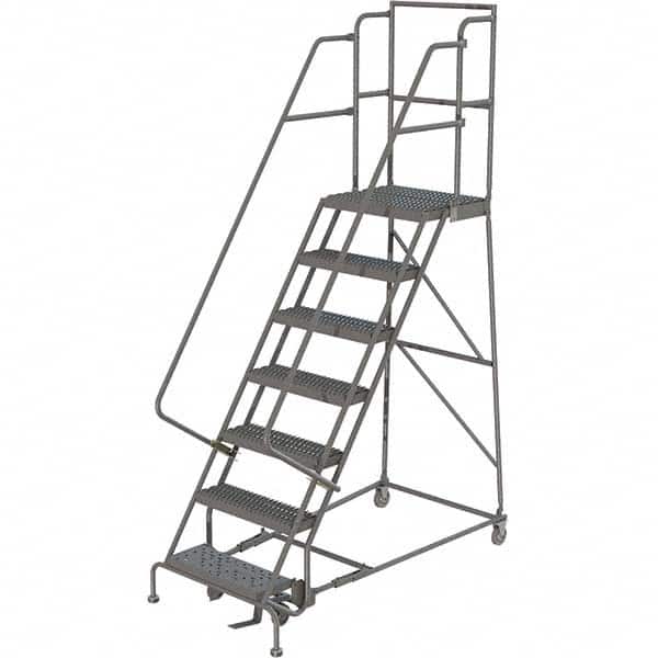TRI-ARC - Rolling & Wall Mounted Ladders & Platforms Type: Rolling Warehouse Ladder Style: Rolling Platform Ladder - Exact Tooling