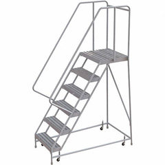 TRI-ARC - Rolling & Wall Mounted Ladders & Platforms Type: Rolling Warehouse Ladder Style: Rolling Safety Ladder - Exact Tooling