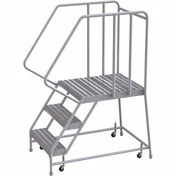 TRI-ARC - Rolling & Wall Mounted Ladders & Platforms Type: Rolling Warehouse Ladder Style: Rolling Safety Ladder - Exact Tooling