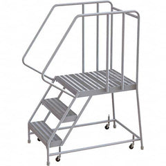 TRI-ARC - Rolling & Wall Mounted Ladders & Platforms Type: Rolling Warehouse Ladder Style: Rolling Safety Ladder - Exact Tooling