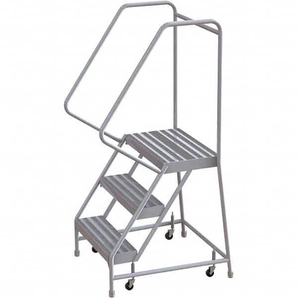 TRI-ARC - Rolling & Wall Mounted Ladders & Platforms Type: Rolling Warehouse Ladder Style: Rolling Safety Ladder - Exact Tooling