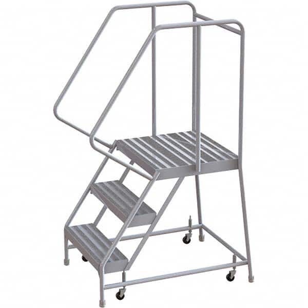 TRI-ARC - Rolling & Wall Mounted Ladders & Platforms Type: Rolling Warehouse Ladder Style: Rolling Safety Ladder - Exact Tooling