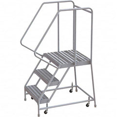 TRI-ARC - Rolling & Wall Mounted Ladders & Platforms Type: Rolling Warehouse Ladder Style: Rolling Safety Ladder - Exact Tooling