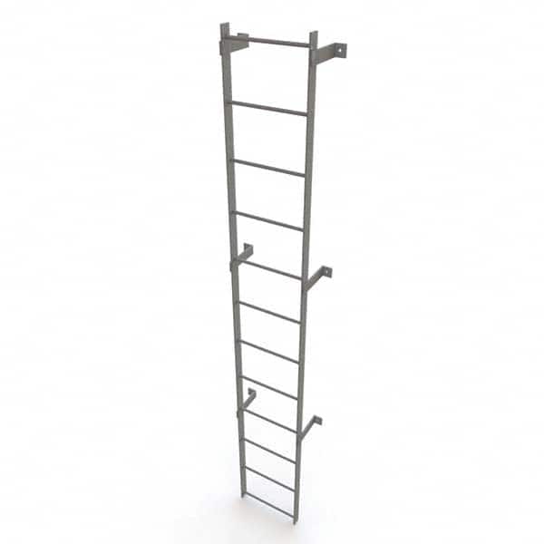 TRI-ARC - Rolling & Wall Mounted Ladders & Platforms Type: Fixed Ladder Style: Safety Cage - Exact Tooling