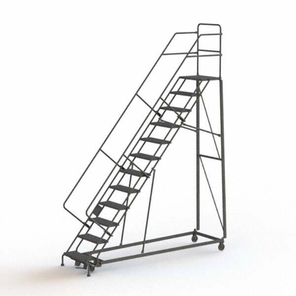 TRI-ARC - Rolling & Wall Mounted Ladders & Platforms Type: Stairway Slope Ladder Style: Rolling Safety Ladder - Exact Tooling