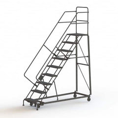 TRI-ARC - Rolling & Wall Mounted Ladders & Platforms Type: Stairway Slope Ladder Style: Rolling Safety Ladder - Exact Tooling