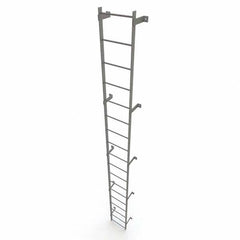 TRI-ARC - Rolling & Wall Mounted Ladders & Platforms Type: Fixed Ladder Style: Safety Cage - Exact Tooling
