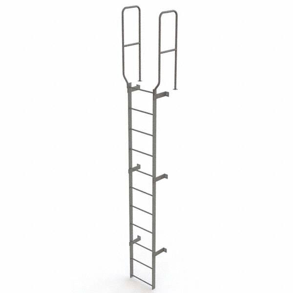 TRI-ARC - Rolling & Wall Mounted Ladders & Platforms Type: Fixed Ladder Style: Safety Cage - Exact Tooling