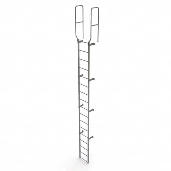TRI-ARC - Rolling & Wall Mounted Ladders & Platforms Type: Fixed Ladder Style: Safety Cage - Exact Tooling