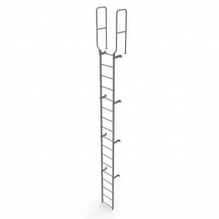 TRI-ARC - Rolling & Wall Mounted Ladders & Platforms Type: Fixed Ladder Style: Safety Cage - Exact Tooling