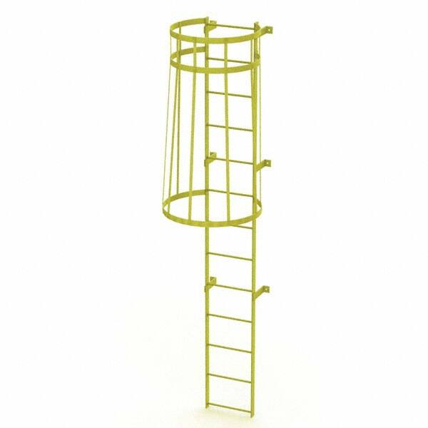 TRI-ARC - Rolling & Wall Mounted Ladders & Platforms Type: Fixed Ladder Style: Safety Cage - Exact Tooling