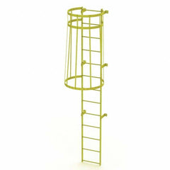 TRI-ARC - Rolling & Wall Mounted Ladders & Platforms Type: Fixed Ladder Style: Safety Cage - Exact Tooling
