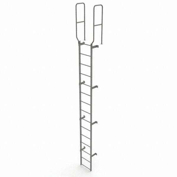 TRI-ARC - Rolling & Wall Mounted Ladders & Platforms Type: Fixed Ladder Style: Safety Cage - Exact Tooling