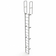 TRI-ARC - Rolling & Wall Mounted Ladders & Platforms Type: Fixed Ladder Style: Safety Cage - Exact Tooling