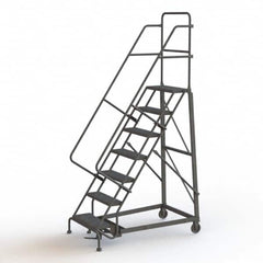 TRI-ARC - Rolling & Wall Mounted Ladders & Platforms Type: Rolling Warehouse Ladder Style: Rolling Safety Ladder - Exact Tooling