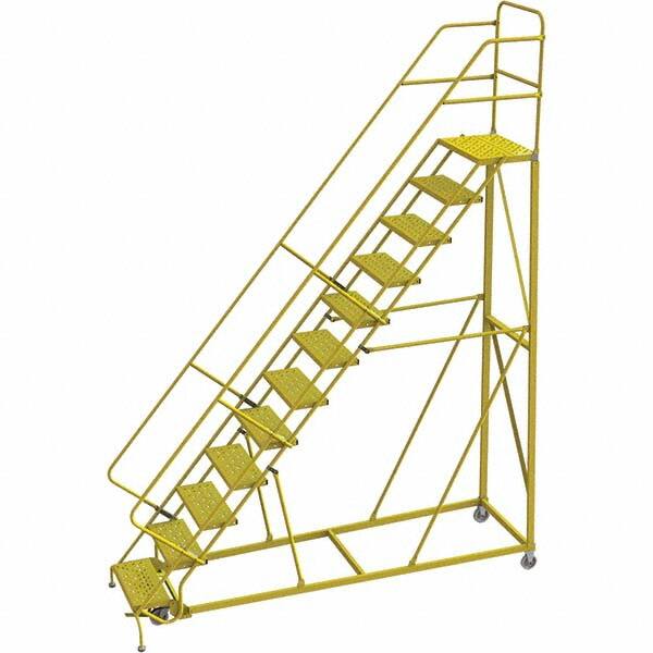 TRI-ARC - Rolling & Wall Mounted Ladders & Platforms Type: Stairway Slope Ladder Style: Forward Descent 50 Degree Incline - Exact Tooling