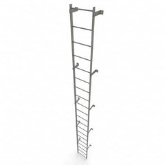 TRI-ARC - Rolling & Wall Mounted Ladders & Platforms Type: Fixed Ladder Style: Safety Cage - Exact Tooling
