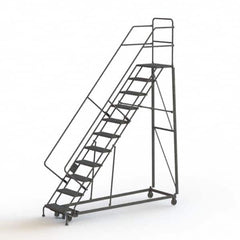 TRI-ARC - Rolling & Wall Mounted Ladders & Platforms Type: Stairway Slope Ladder Style: Rolling Safety Ladder - Exact Tooling